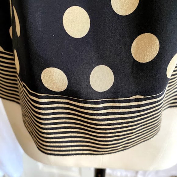 BCBGMaxazria Polka Dot Halter, XS black and cream - Picture 8 of 10